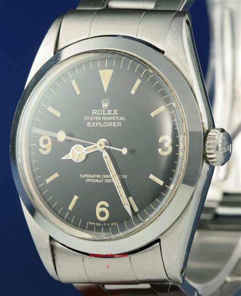 Rolex Explorer referenza 1016, Grafica oro 